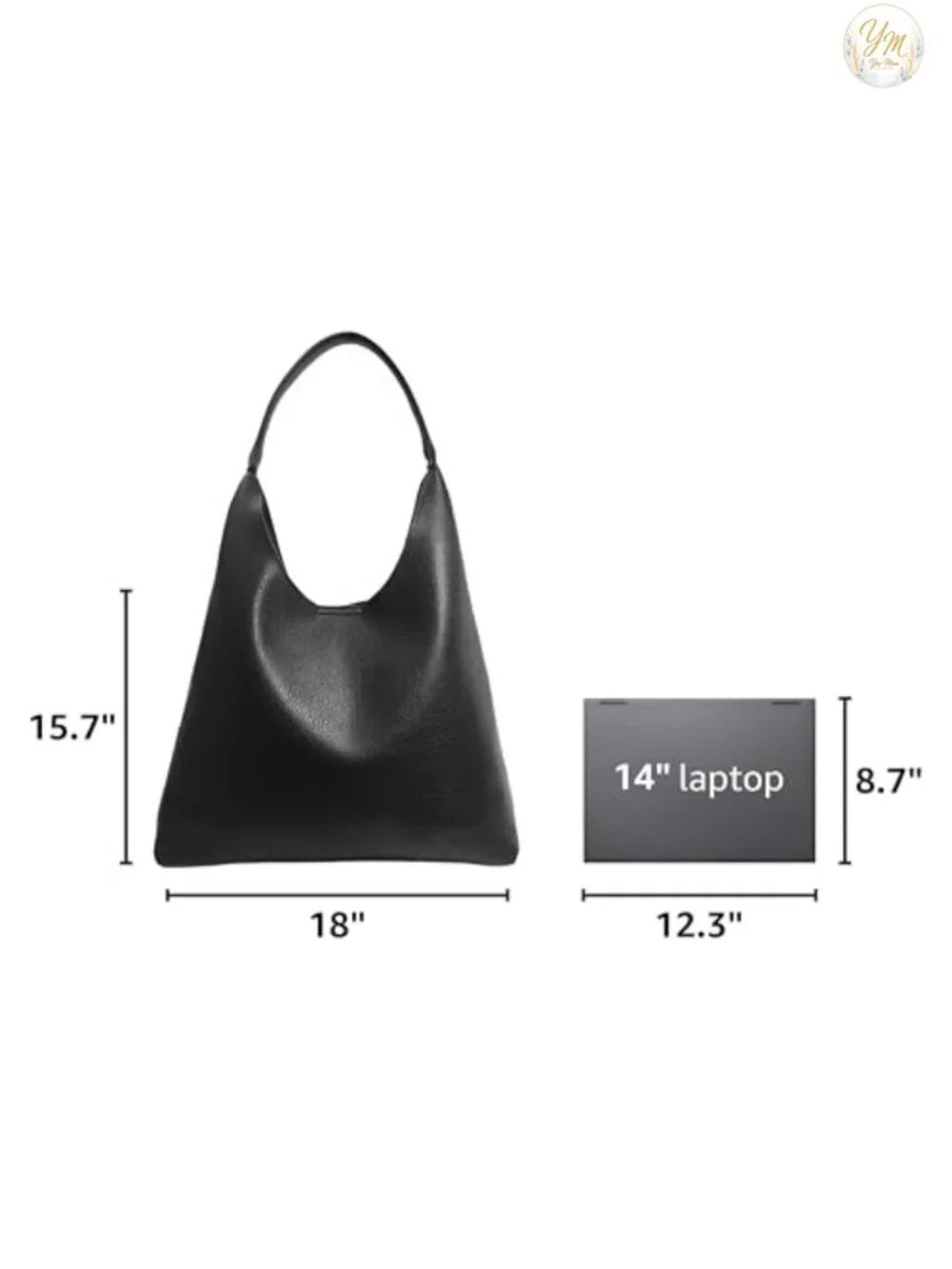 Women's Soft Vegan Leather Hobo Bag Slouchy Shoulder Tote Purse with Magnetic